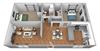 2-bed/1-bath 3D model